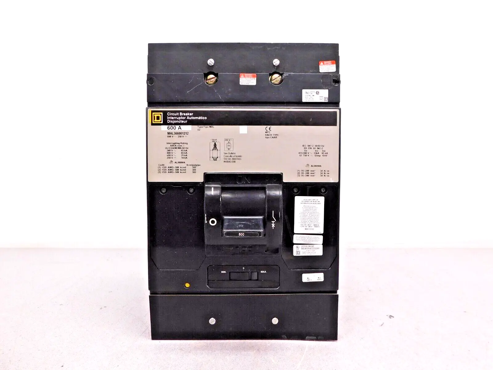 Used Square D MHL366001212 Circuit Breakers Ohio US | Equipment Recovery Corp. #1331113