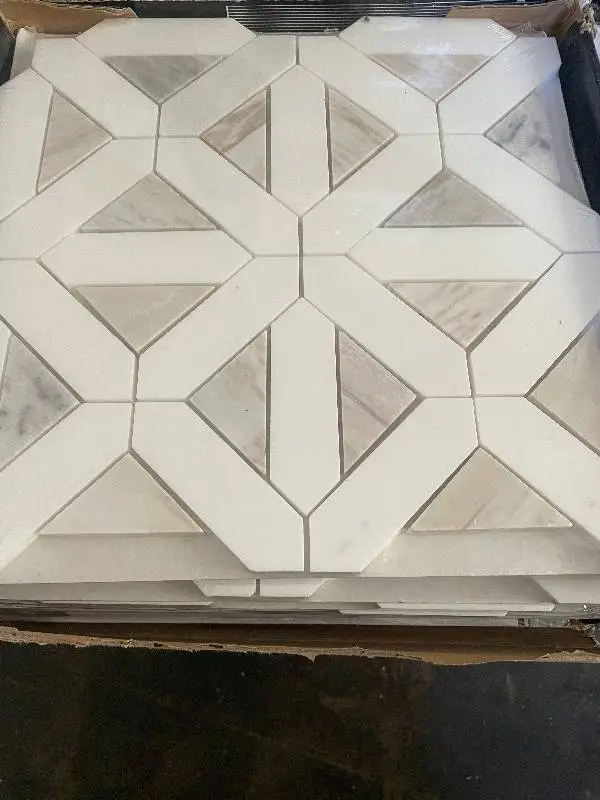 Angora Geometric Pattern Tile Sheets - 10 Sheets per Box - Made in Vietnam