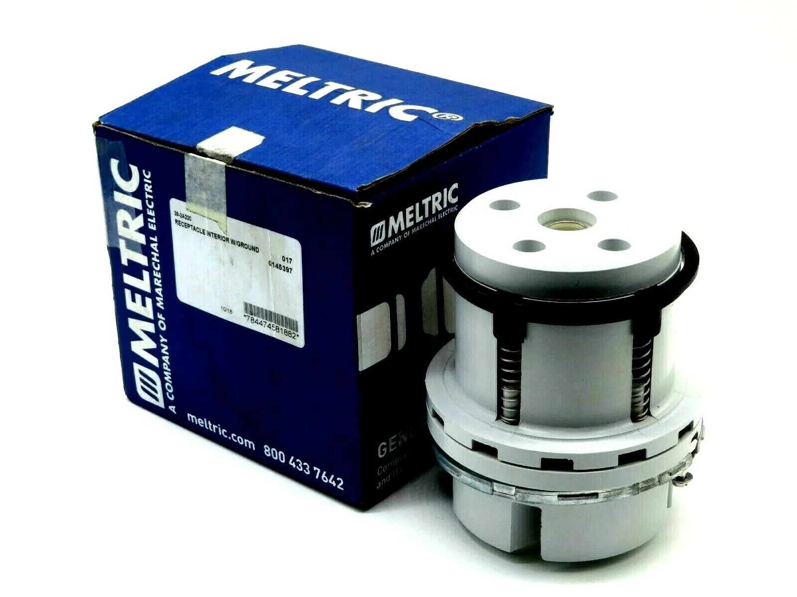 NEW MELTRIC 39-2A220 RECEPTACLE INTERIOR W/GROUND 392A220