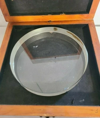 8" Optical Flat Fused Quartz Master No. 3 Accuracy 1/4 Wave