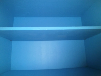 6 shelf-4 removable shelves   Custom blue Design Storage Unit, 34"x16"x 83"
