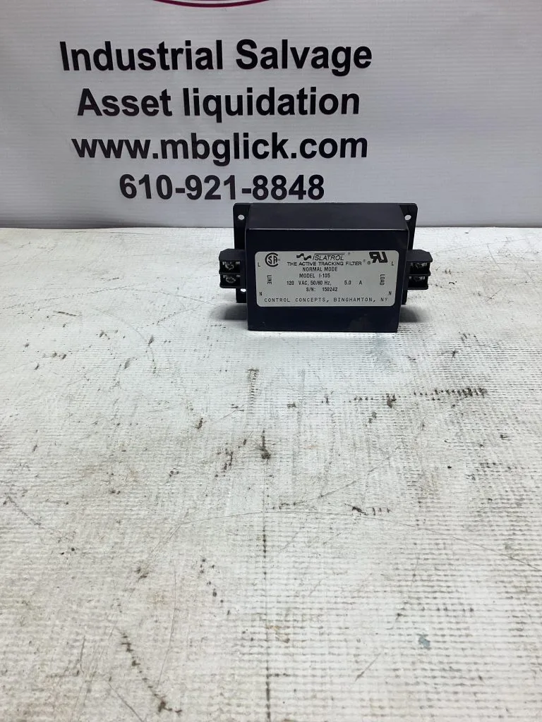 Control Concepts Islatrol Tracking Filter; I-105