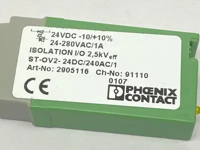 USED PHOENIX CONTACT PLUG-IN SOLID STATE RELAY 2905116