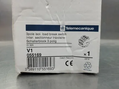 Telemecanique V1 055169 3-Pole Isolated Load Break Switch. 4A-32