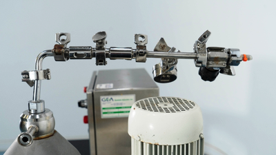 Westfalia CTC 1-06-107 lab clarifier centrifuge, 316SS.