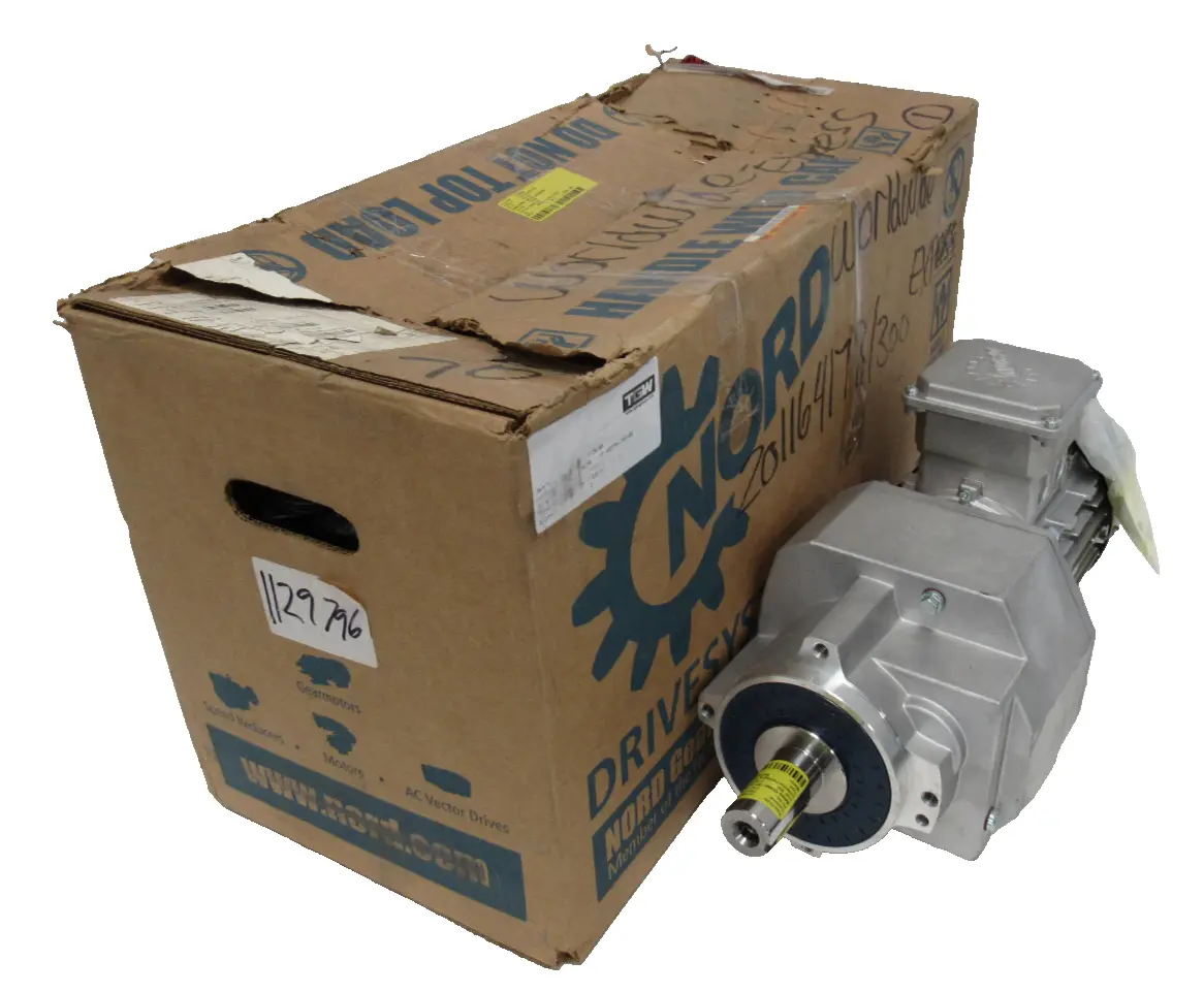 NEW NORD SK572.1ZVL-80L/4CUS GEARMOTOR 35.65:1 SK80L/4CUS 1-1/4" DIA. 1HP