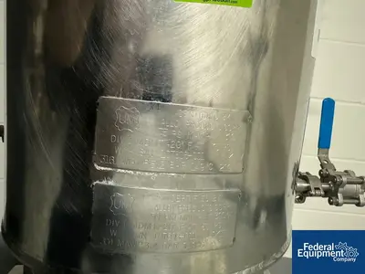 USED Alloy Products 10 Gal Alloy Products Reactor, 316L S/S, 75/50#