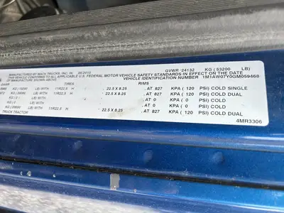 USED 2016 MACK PINNACLE CXU613