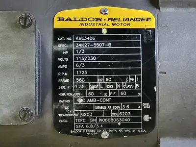 USED BALDOR KBL3406
