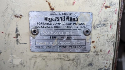USED 2002 INGERSOLL-RAND P250WJD
