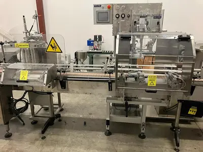 USED 2021 BELLATRX 1 GALLON PISTON FILLER AND PACKAGING LINE