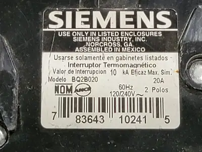 USED SIEMENS BQ2B020