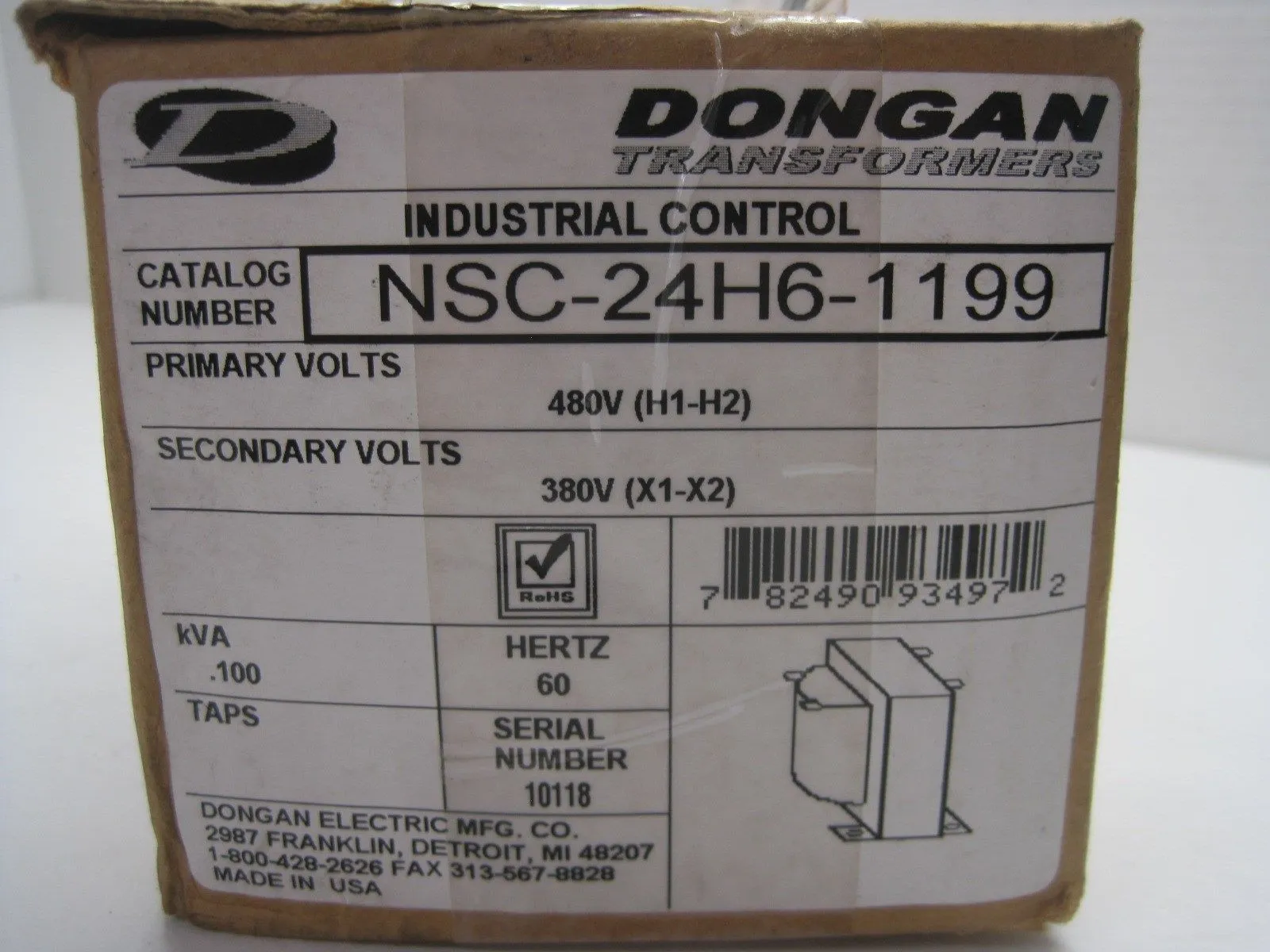 NEW DONGAN NSC-24H6-1199 TRANSFORMER NSC24H61199