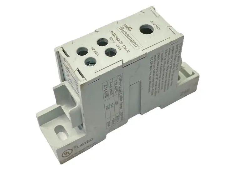 Used COOPER BUSSMANN POWER DISTRIBUTION BLOCK 600V 175A Terminal Blocks | Maverick Industrial Sales #1100997
