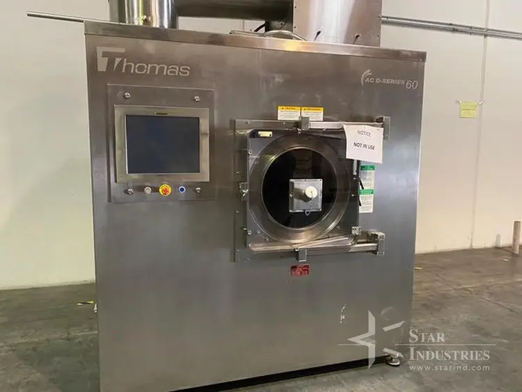 Used 2014 THOMAS ENGINEERING 60 DXL Tablet Coating California US | Star Industries #1254345