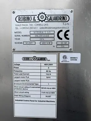 USED 2014 ROBINO & GALANDRINO S.P.A VITTORIA T 1/1