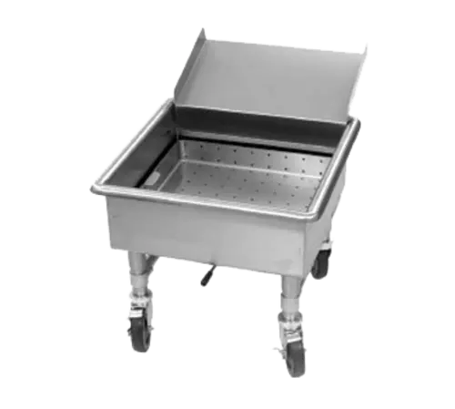 Eagle Group MSS2020SC 20"H Mobile Soak Sink w/ 8" Deep Bowl, Drain Connection