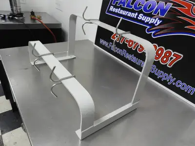 Used Falcon Restaurant Supply Used 24"x12"x12" Commercial Wall Mounted Pan Hanger with Four Hooks Restaurant Equipment (Miscellaneous) Illinois US | Falcon Restaurant Supply #1376489