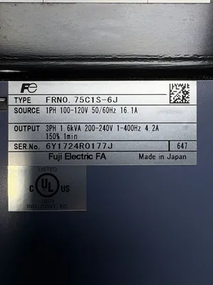 USED FUJI ELECTRIC FRN0.75C1S-6J