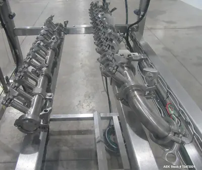 Used Inline Filling Systems 14-Head Automatic Inline Pressure Filler