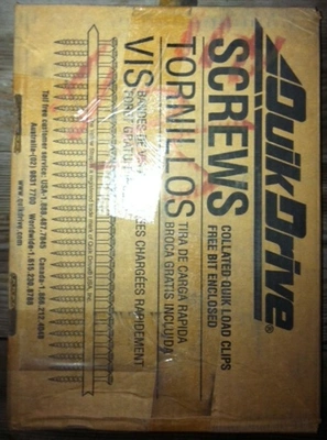 Screws,No.X1S1016, 5/16 HEX #10x1",Approx.1500 screws per box(33)Boxes Available