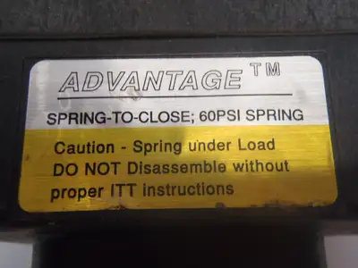 USED WESTLOCK VALVE POSITION MONITOR W/ ADVANTAGE SPRING-TO-CLOS