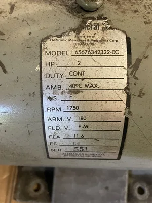 Hub City 214 Gear Drive/Speed Reducer 5:1 2HP 1750RPM 180V DC