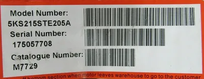 NEW GE MOTORS M7729 MOTOR 10HP 230/460V 1-3/8" DIA. 1760RPM 5KS215STE205A