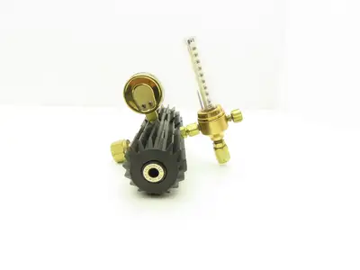 Harris 3-CD100F Calorific Compressed Gas Regulator w/1500PSI Gauge & Flowmeter