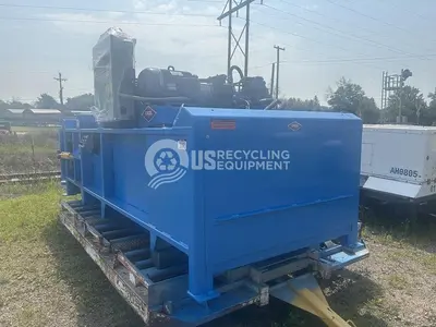 USED EXCEL EX-63 CLOSED DOOR BALER WITH CONVEYOR