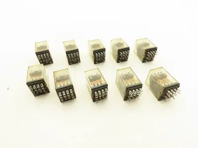 Fuji Electric HH54PW Miniature Control Relay 3A 24VDC Coil 4PDT Lot of 10