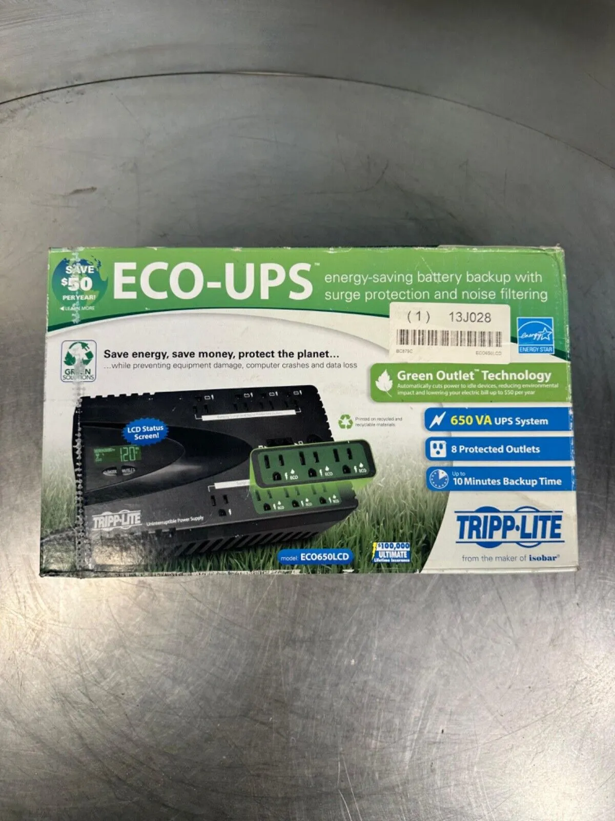 TRIPP LITE ECO650LCD / ECO650LCD - NEW ON BOX (3A-21)
