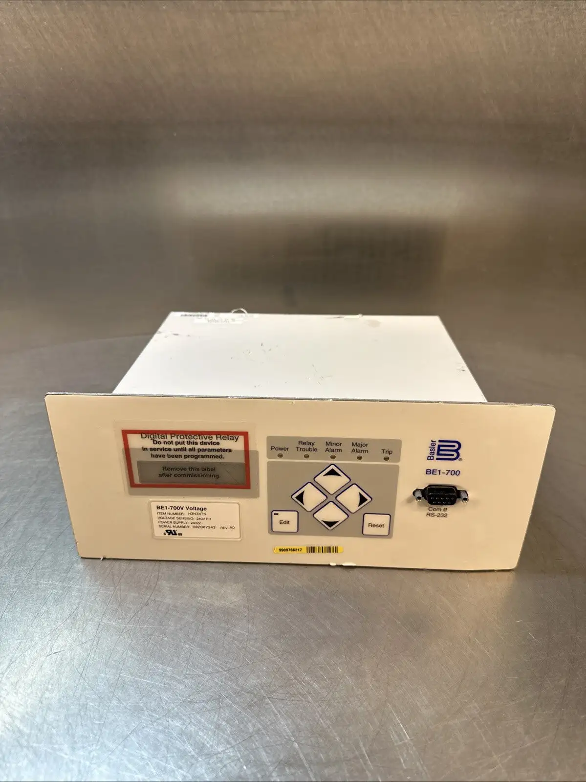 Basler Electric BE1-700 Digital Prot Relay (BIN5.6.2)