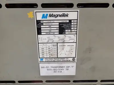 Used MAGNETEK 5H3-30CR-3C Transformers British Columbia CA | Lenmark #265683