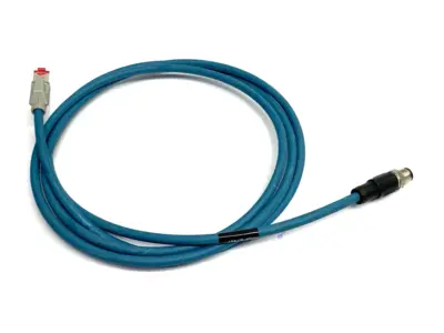 Used KEYENCE Ethernet Cable M12 4-Pin to RJ45, NFPA79-Compatible Straight 2m Cable & Wire Michigan US | Maverick Industrial Sales #1397883