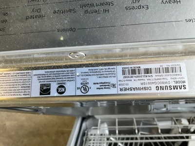 Used SAMSUNG DW80CG4051SR Dishwashers Michigan US | Miedema Asset Management Group #1769133