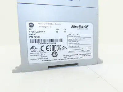 Allen Bradley 1766-L32AWA MicroLogix 1400 Controller Module 32 Point Ser B FW 16