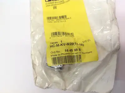 New | in-Stock Phoenix Contact HC-M-KV-M20(11-16) Connector Accessories Michigan US | Maverick Industrial Sales #1394436
