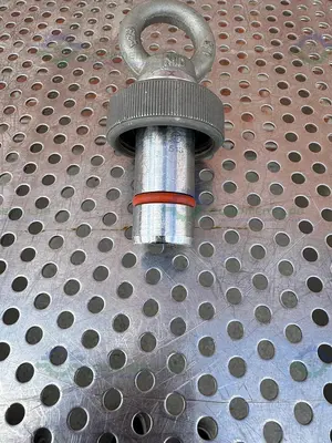 USED METTLER TOLEDO 007641047 STAINLESS STEEL REACTOR PROBE SENSOR HOUSING