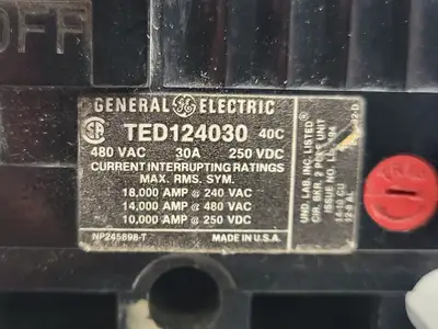 USED GENERAL ELECTRIC TED124030