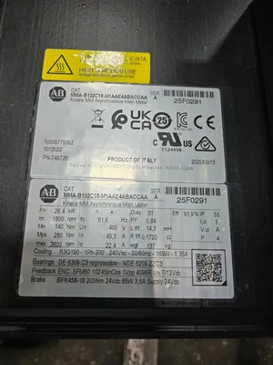 New | in-Stock ALLEN BRADLEY MMA-B132C18-M1AAE4ABACCAA Servo Motors Michigan US | iGAM Industrial Marketplace #1341345