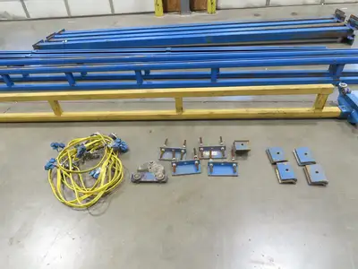 Gorbel 1/4 Ton 500Lb Free Standing 4-Post Bridge Crane 15'Span 18' 6"Runway