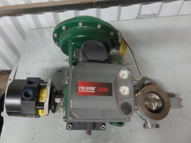Fisher 3"-150 Butterfly Valve with actuator and positioner Unused