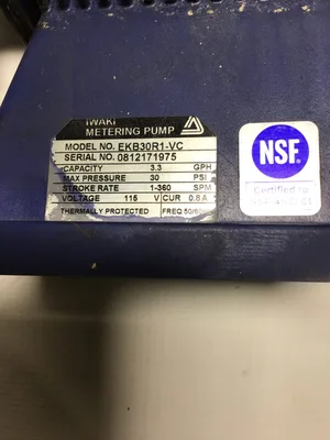 Walchem EKB30R1-VC Metering Pump