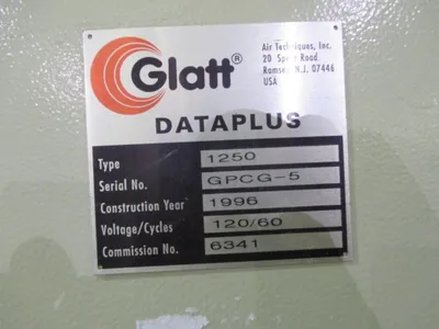 Glatt Gpcg 5 Fluid Bed Dryer Granulator