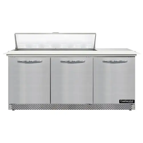 Continental SW72N12C-FB 72" Sandwich/salad Prep Table W/ Refrigerated Base, 115v