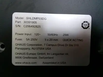 Ohaus SHLDMP03DG Light Duty Orbital Shaker FULLY TESTED