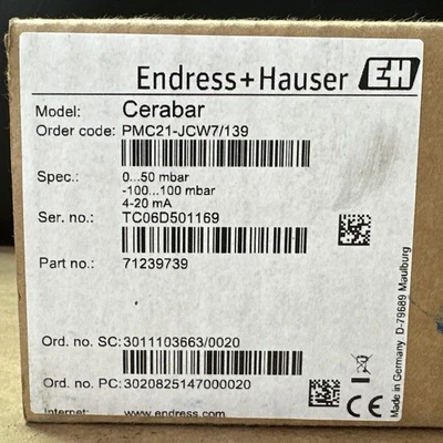 NEW Endress+Hauser 71239739