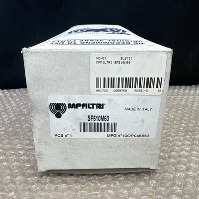 New | in-Stock MP Filtri SF510M60 Parts (Hydraulics and Pneumatics) Indiana US | J&J Industrial Supply #1275479