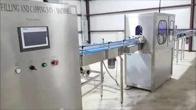 Filling Line, Bottles, Blow Molder, Filler/Rinser/Capper, Wrapper #A744851
